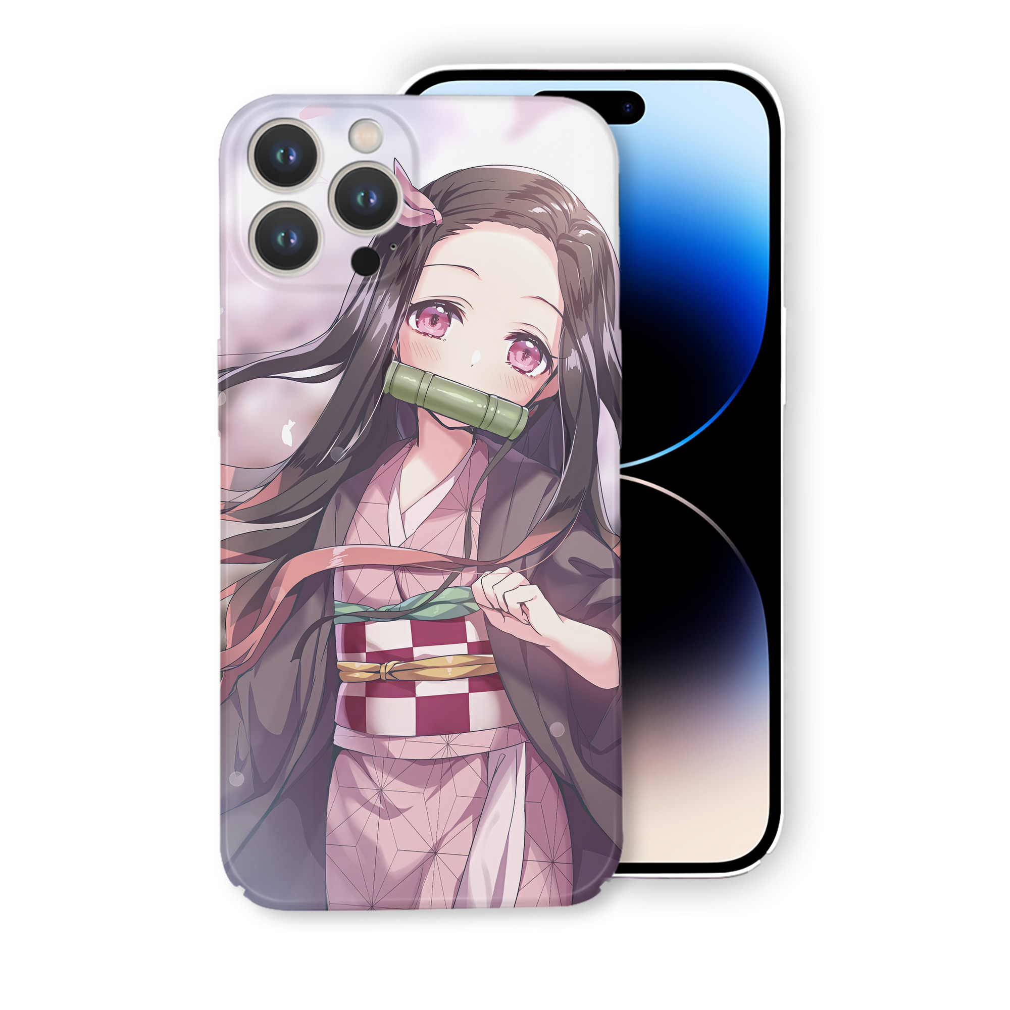 （画像用） 鬼滅の刃（きめつのやいば）竈門 禰󠄀豆子／かまど ねずこ Kamado Nezuko 【iPhone 14シリーズ対応】ハードケース